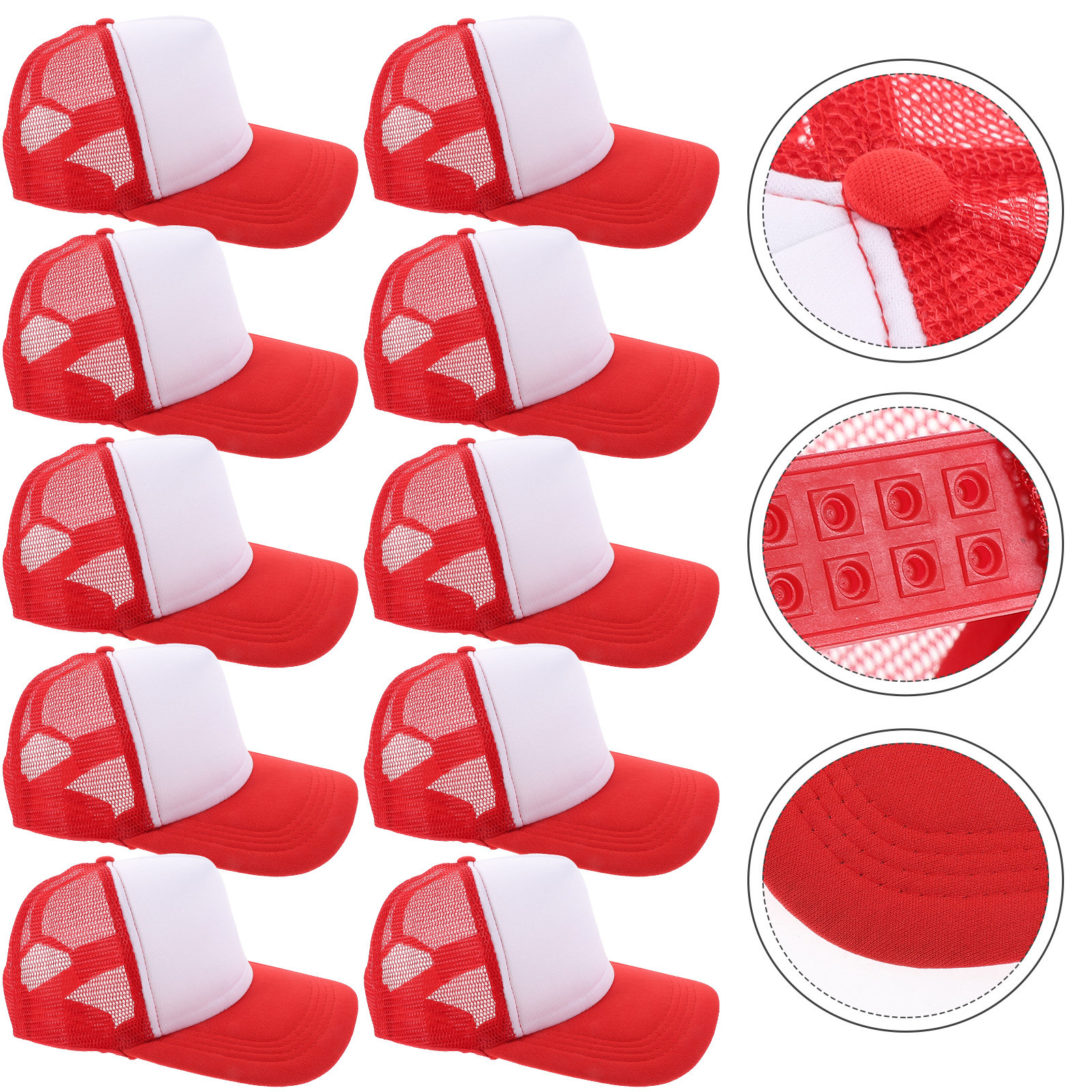 Hat Sublimation Blank - 10Pcs Blank Mesh Baseball Hat DIY