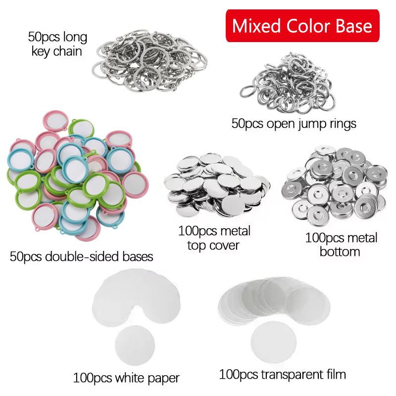 50Pcs/Set DIY Double-Side Key  - Button Badge Blank 리뷰 및 가격