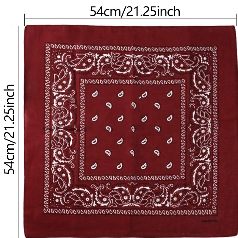 Hip Hop Cowboy Paisley Scarf L - Bandana Blank White 리뷰 및 가격