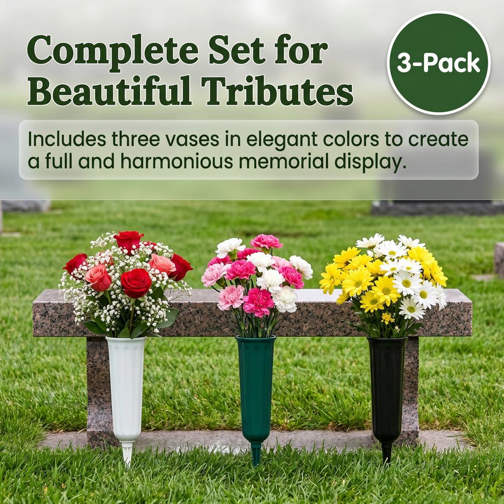 1/3pcs Cemetery Vase with Spik - Yard Sign Blank 리뷰 및 가격