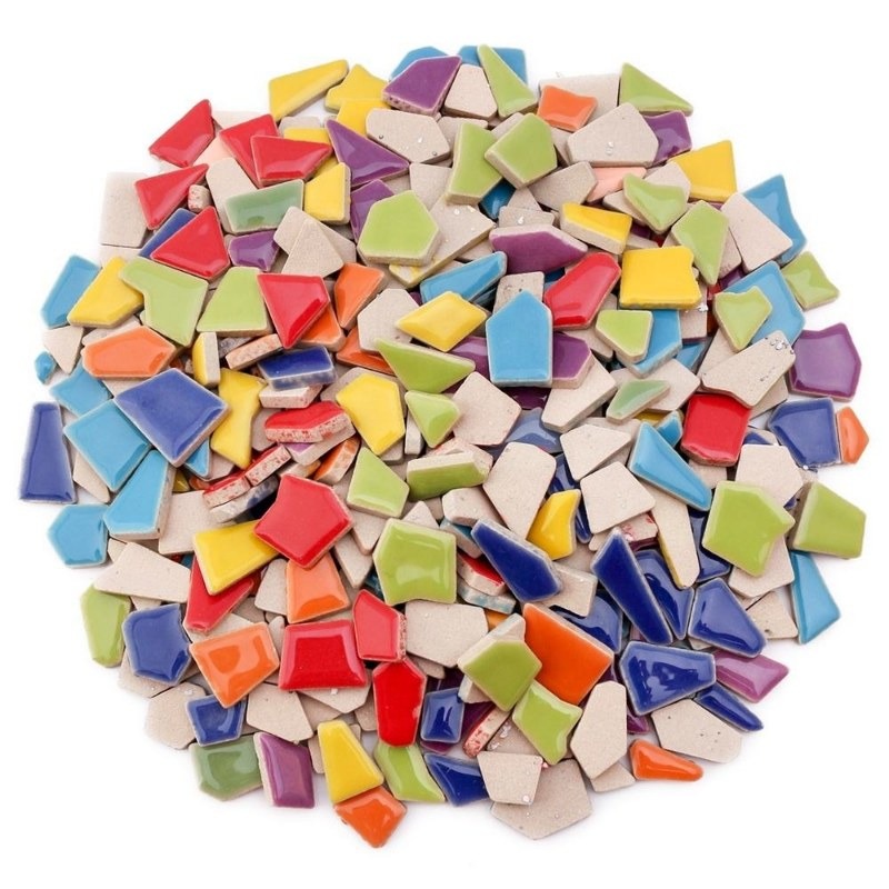 100g Randomly Mixed Colors DIY - Ceramic Tile Blank 리뷰 및 가격