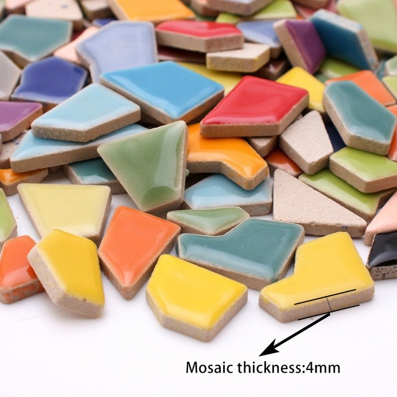 100g Randomly Mixed Colors DIY - Ceramic Tile Blank 리뷰 및 가격