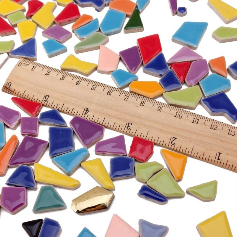 100g Randomly Mixed Colors DIY - Ceramic Tile Blank 리뷰 및 가격
