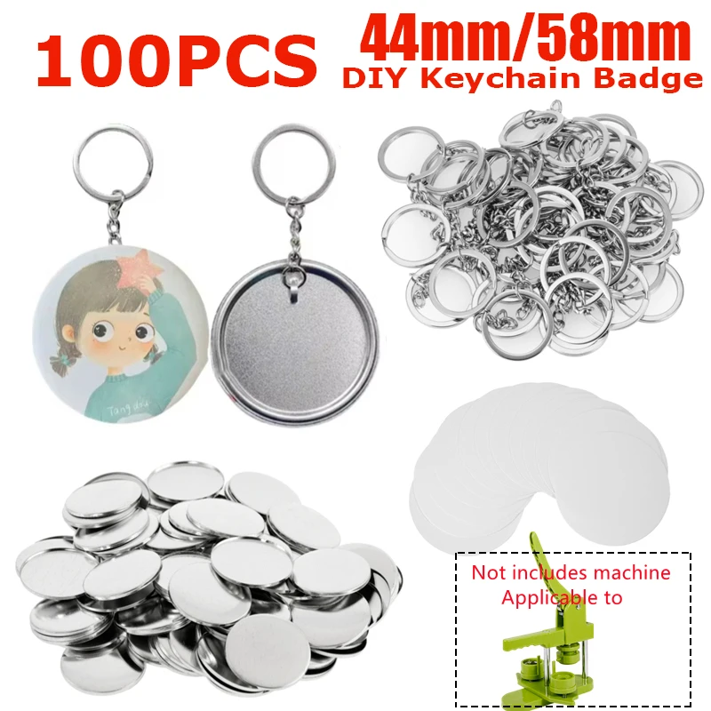 100PCS Blank Plastic/Metal But - Button Badge Blank 리뷰 및 가격