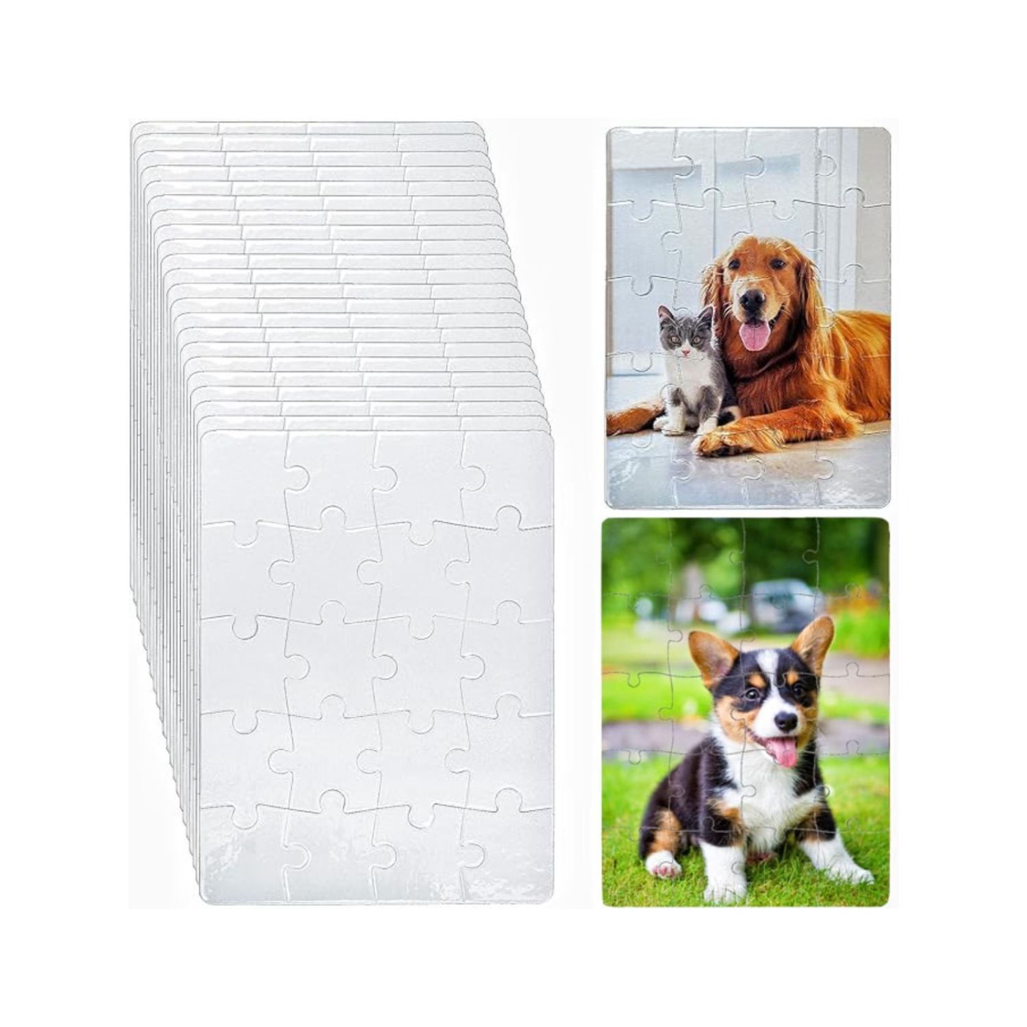 6pcs Blank Sublimation Puzzles - Puzzle Blank White 리뷰 및 가격