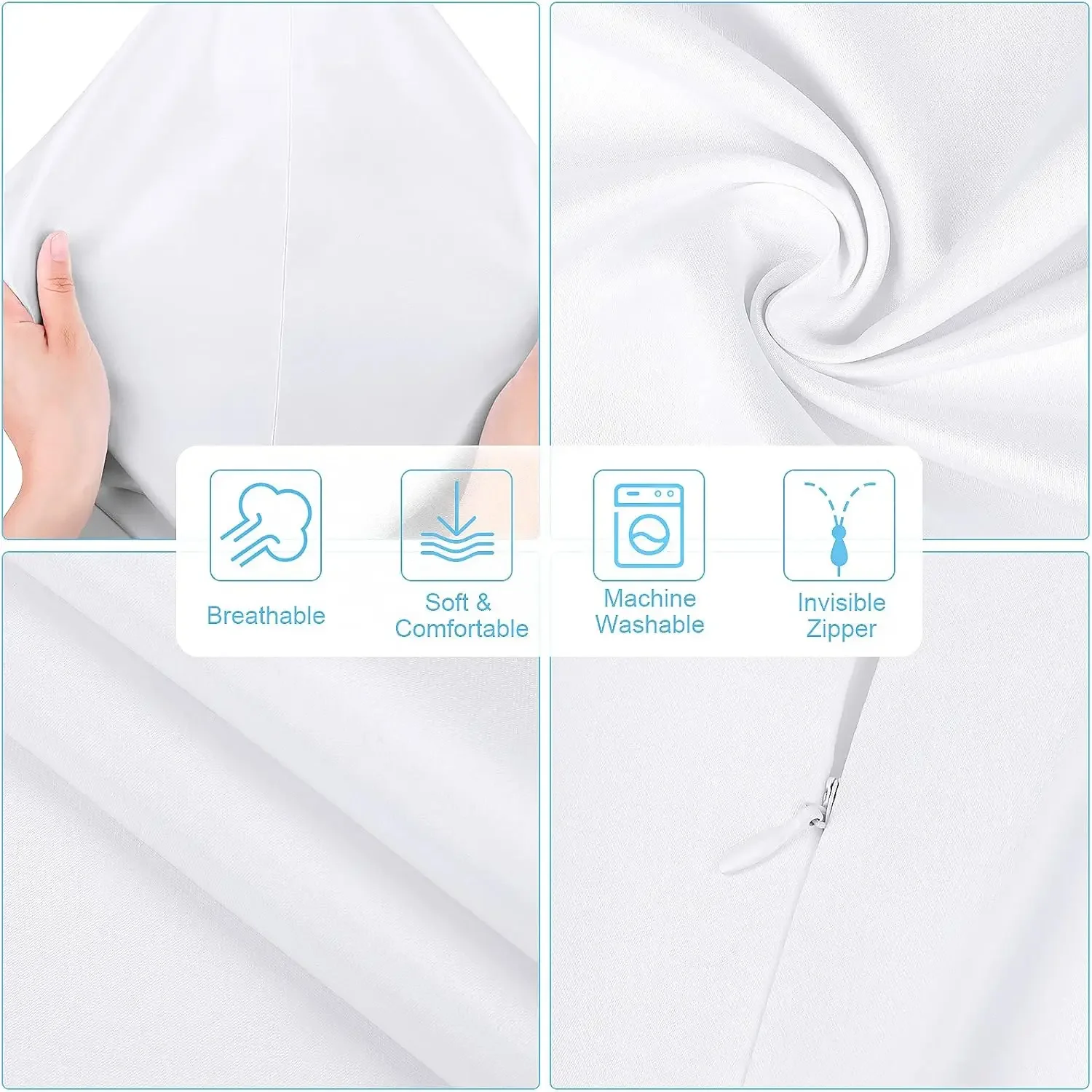 4-Pack White Polyester Peach S - Pillow Cover Sublimation 리뷰 및 가격