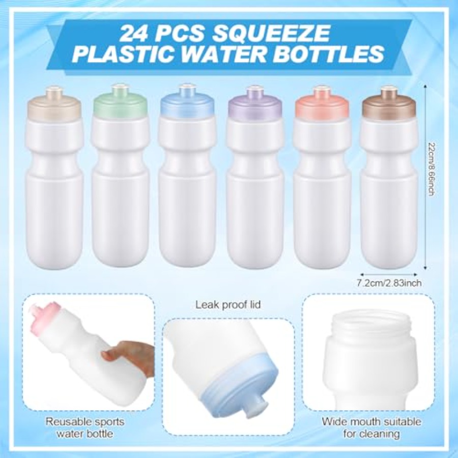 24 Pcs Sports Water Bottles Bu - Water Bottle Blank 리뷰 및 가격