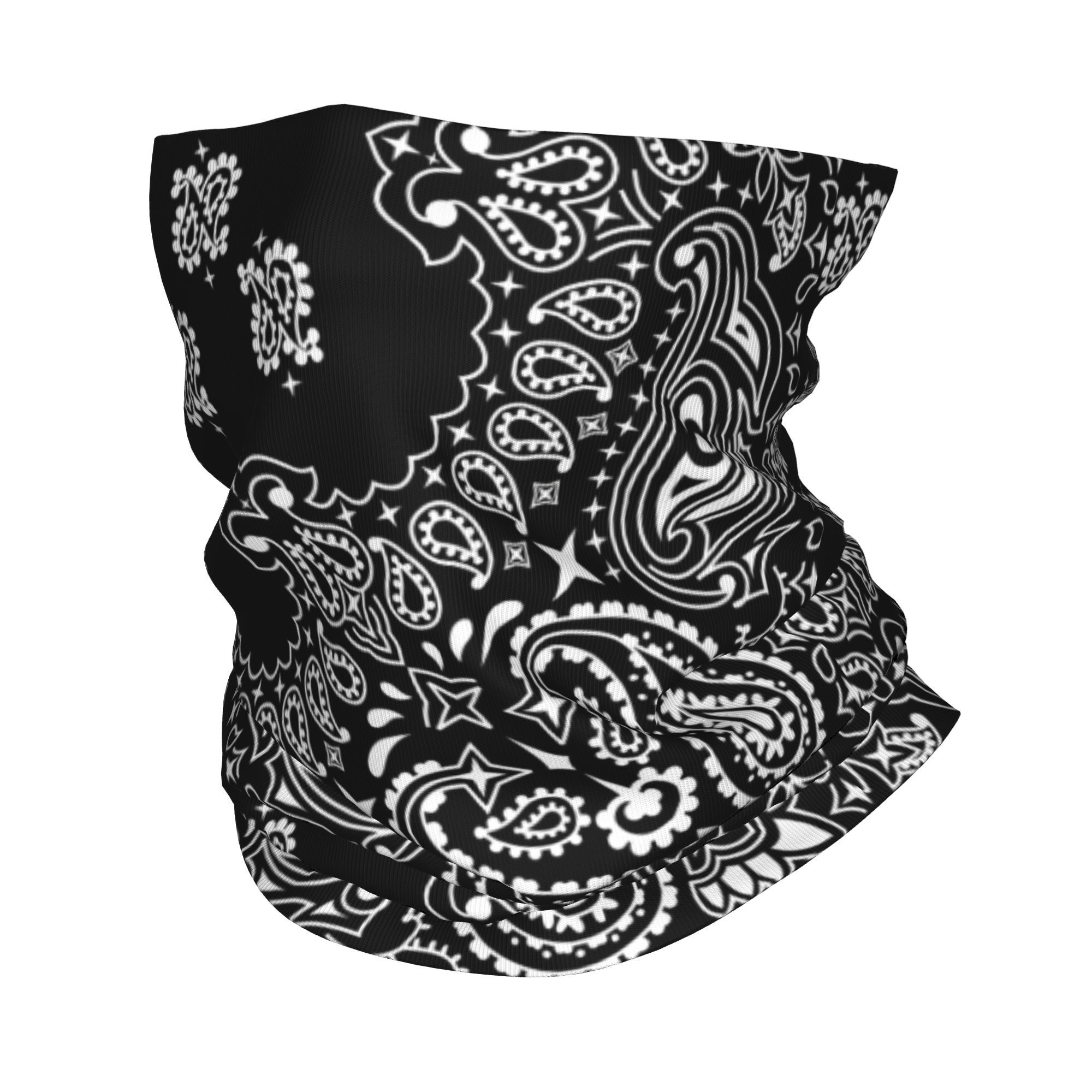 Custom Black And White Paisley - Bandana Blank White 리뷰 및 가격