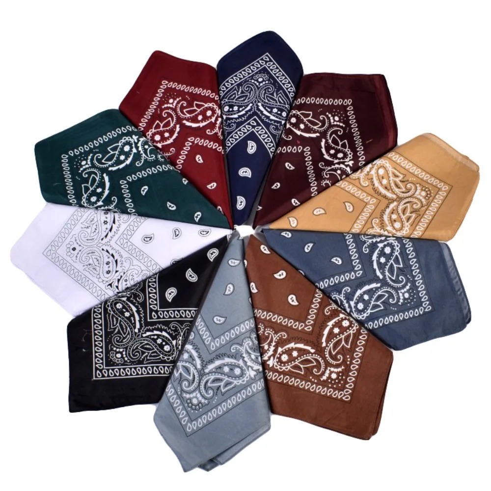 Hip Hop Cowboy Paisley Scarf L - Bandana Blank White 리뷰 및 가격