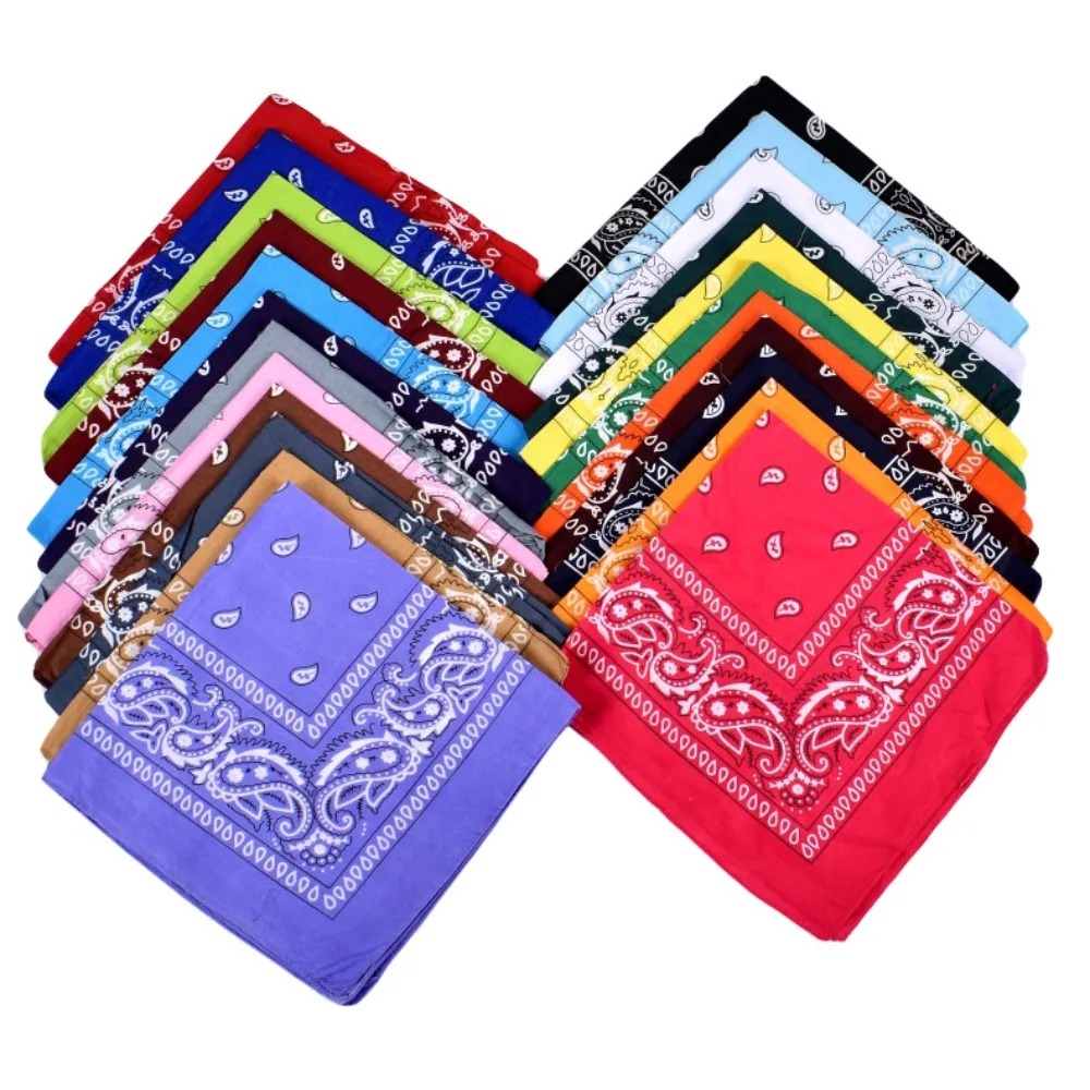 Hip Hop Cowboy Paisley Scarf L - Bandana Blank White 리뷰 및 가격