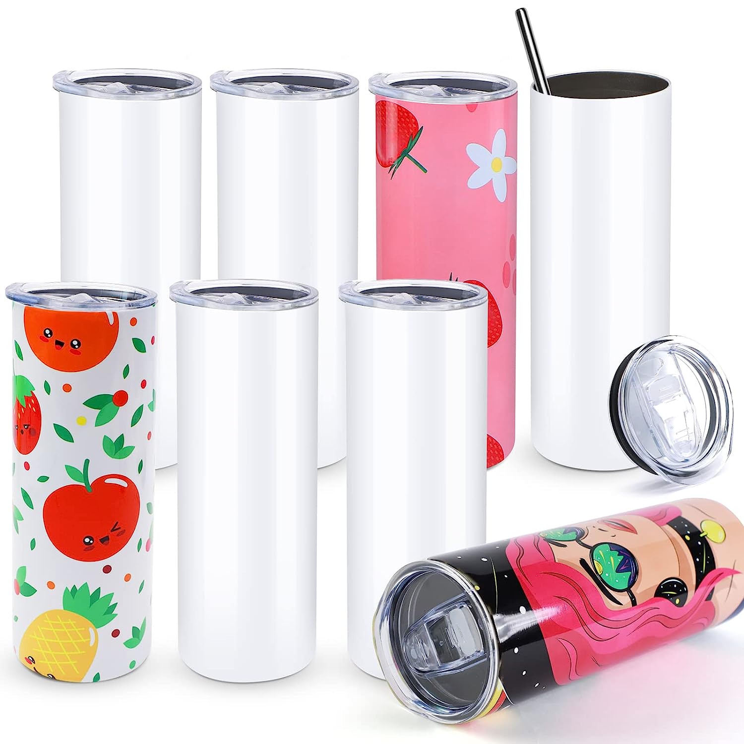 HTVRONT 8pcs Stainless 20 OZ S - Sublimation Mug White 리뷰 및 가격