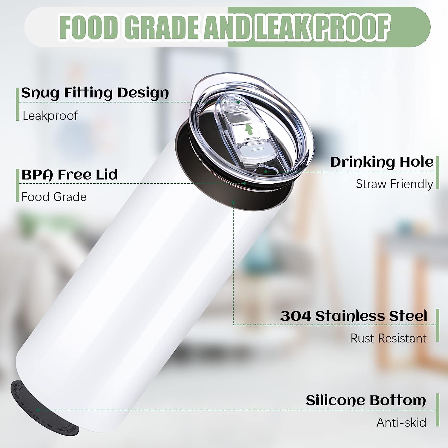 HTVRONT 8pcs Stainless 20 OZ S - Sublimation Mug White 리뷰 및 가격
