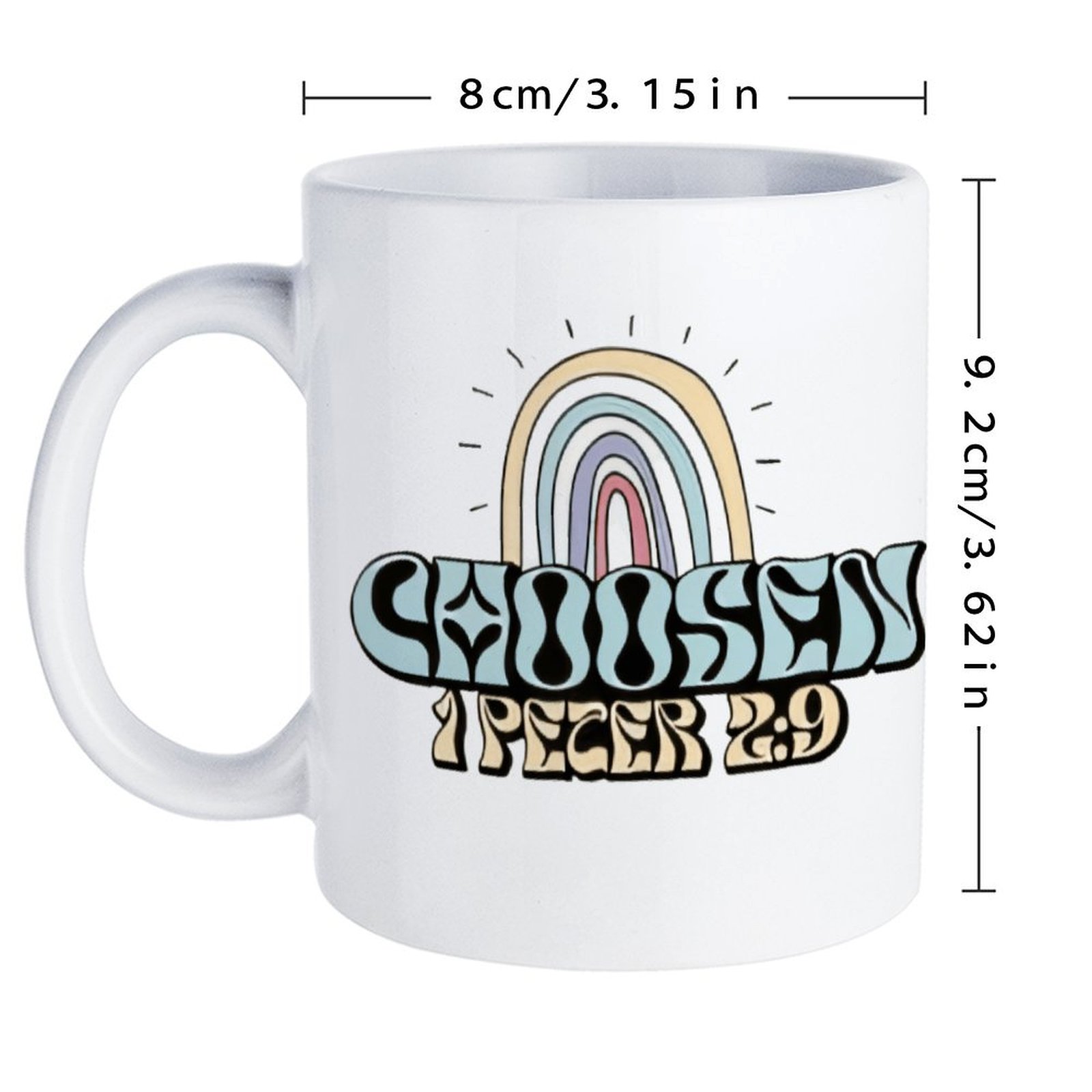 A Rainbow And A Rainbow With T - Sublimation Mug White 리뷰 및 가격