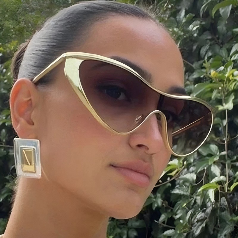 Rimless Y2K Style Sunglasses R - Metal Photo Panel 리뷰 및 가격