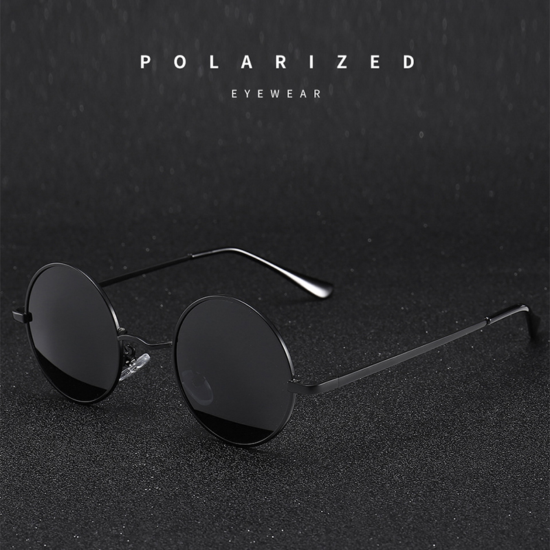 Retro Vintage Round Sunglasses - Metal Photo Panel 리뷰 및 가격