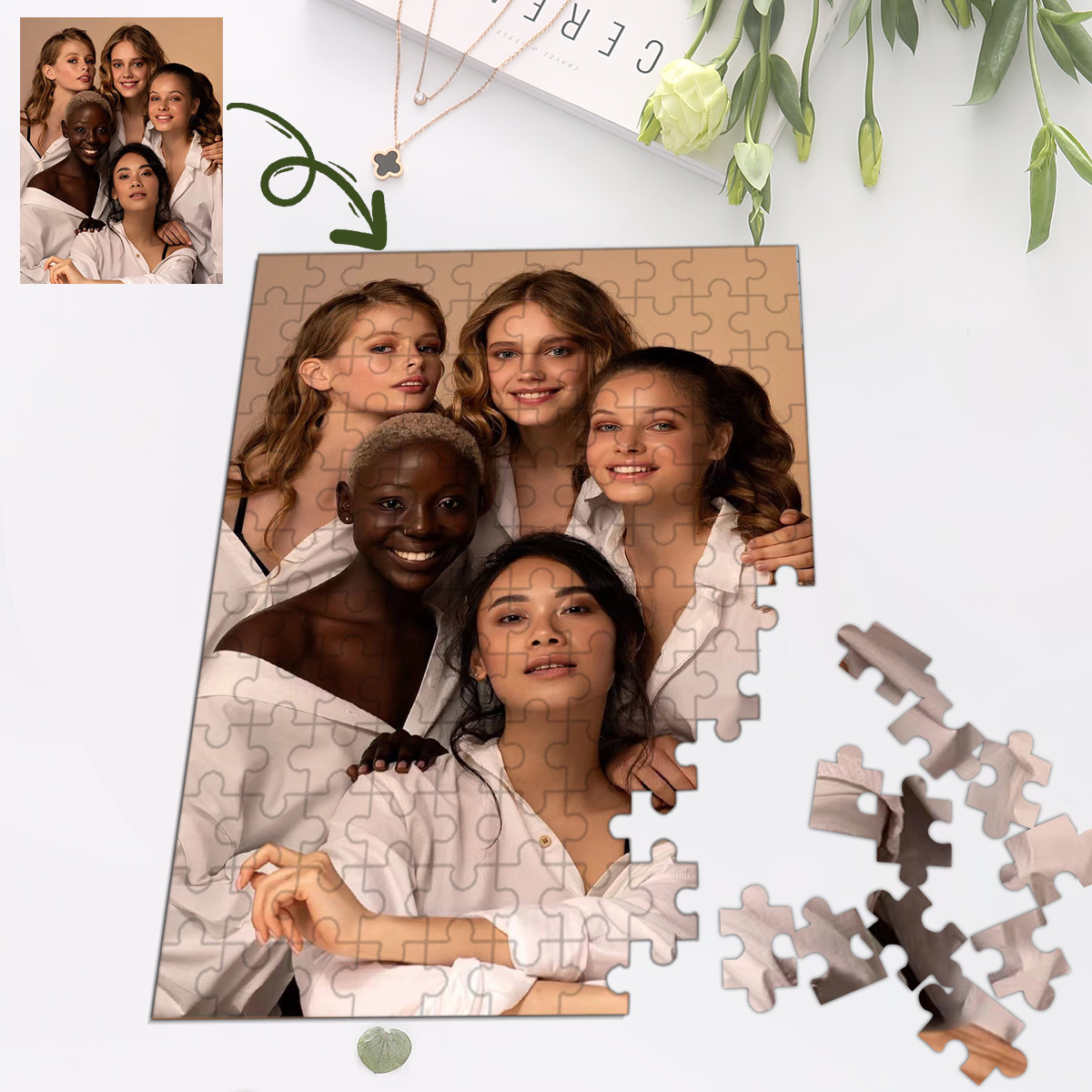 DIY custom puzzle pieces custo - Puzzle Blank White 리뷰 및 가격