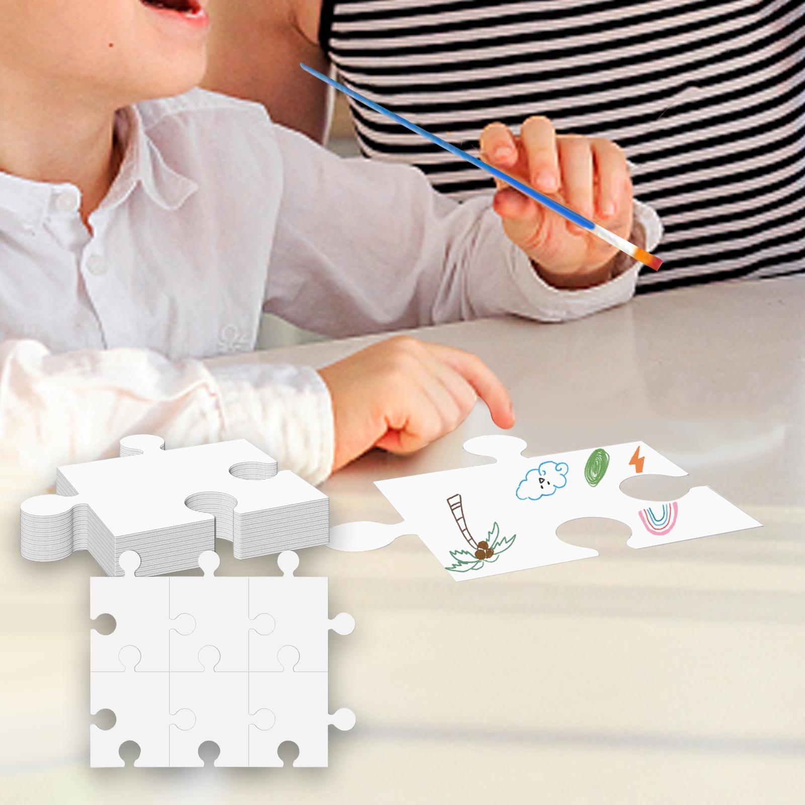 White Cardboard Blank Jigsaw P - Puzzle Blank White 리뷰 및 가격