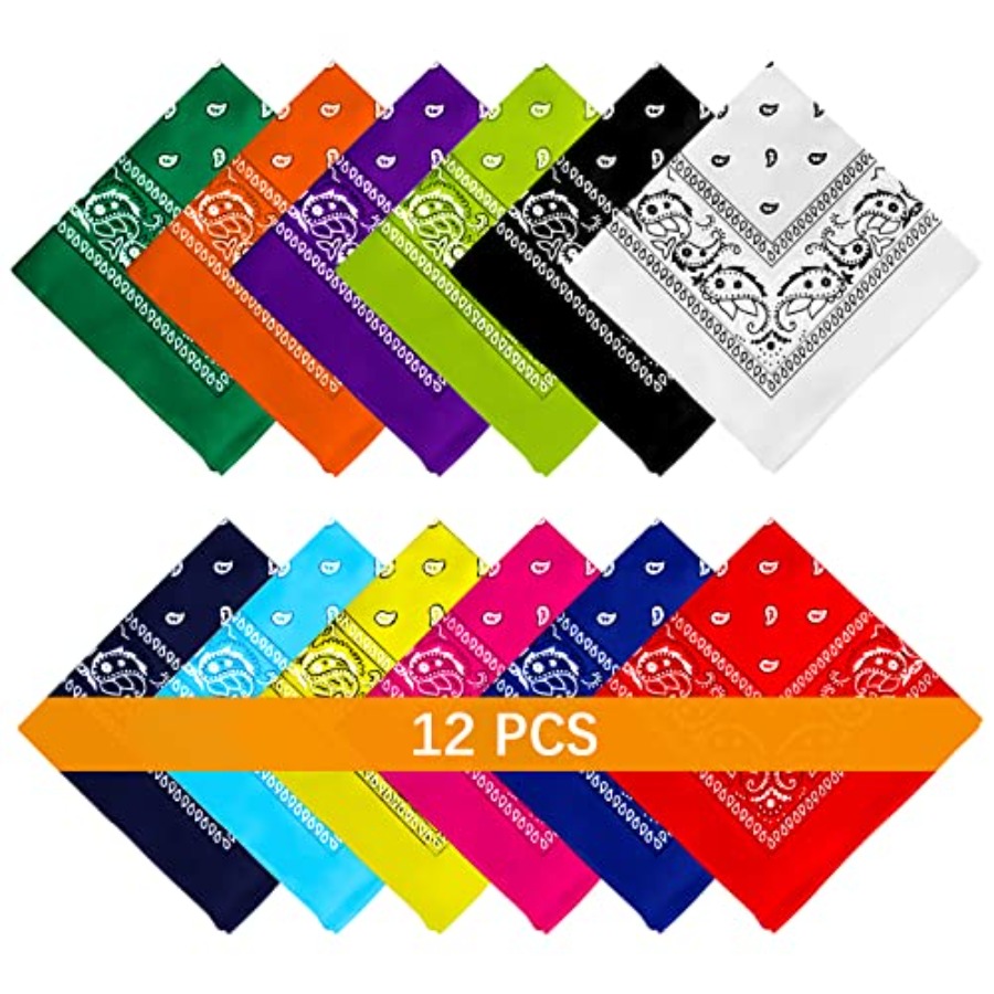 12- Bandanas for Men Women Pai - Bandana Blank White 리뷰 및 가격