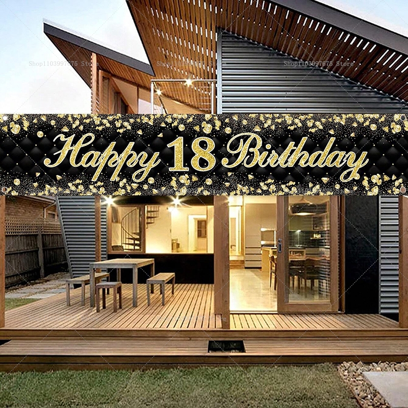 Happy 18th Birthday Banner Dec - Yard Sign Blank 리뷰 및 가격