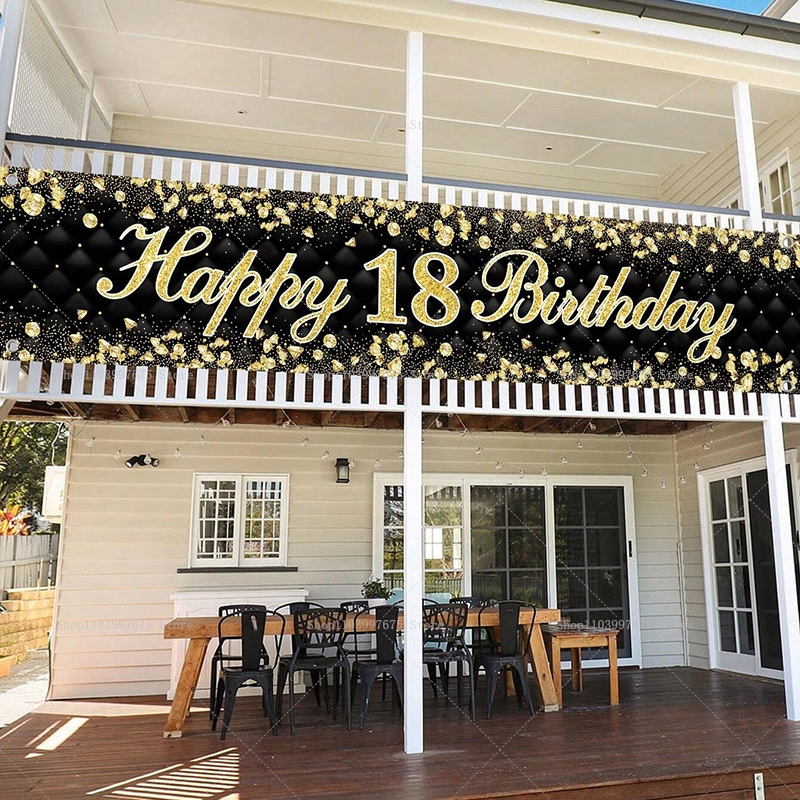 Happy 18th Birthday Banner Dec - Yard Sign Blank 리뷰 및 가격