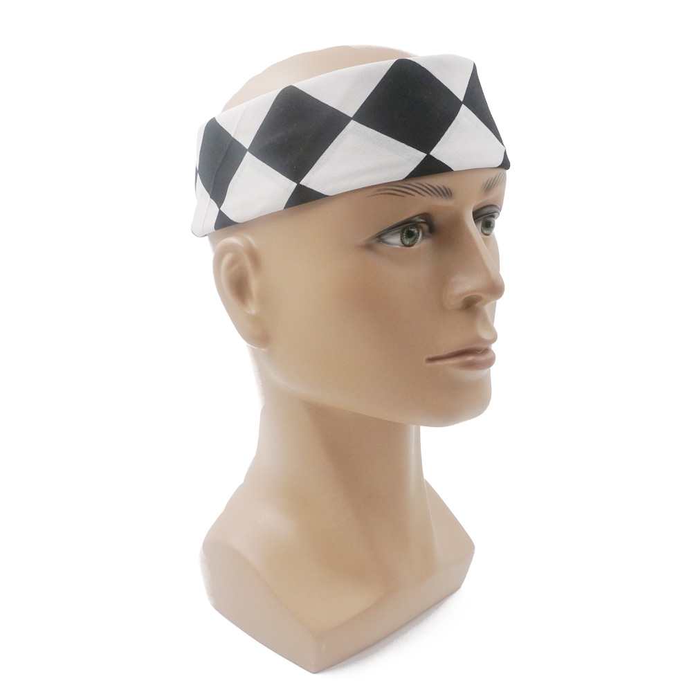 Bandana Checkered Flag Auto Ra - Bandana Blank White 리뷰 및 가격