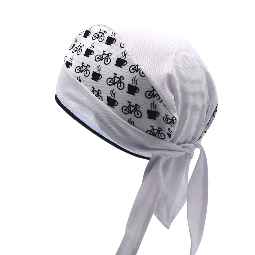 Classic Men White Cycling Cap  - Bandana Blank White 리뷰 및 가격