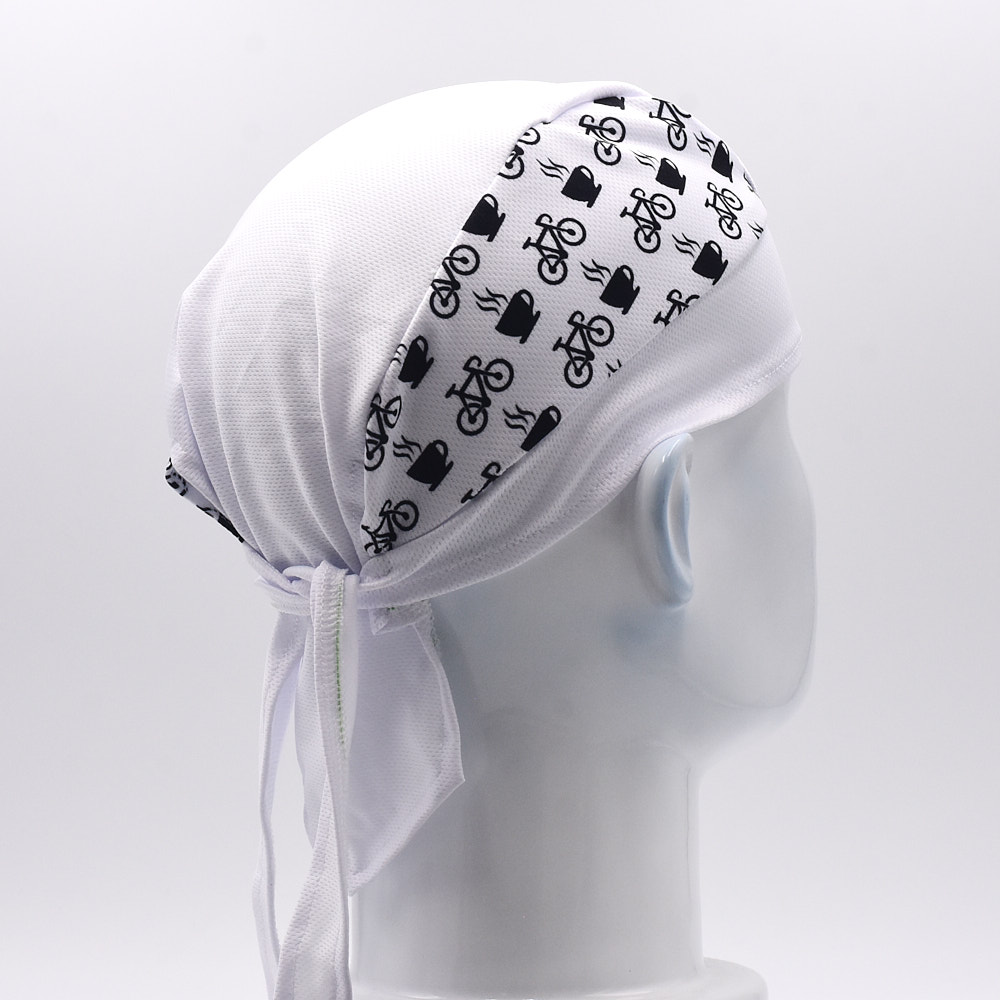 Classic Men White Cycling Cap  - Bandana Blank White 리뷰 및 가격