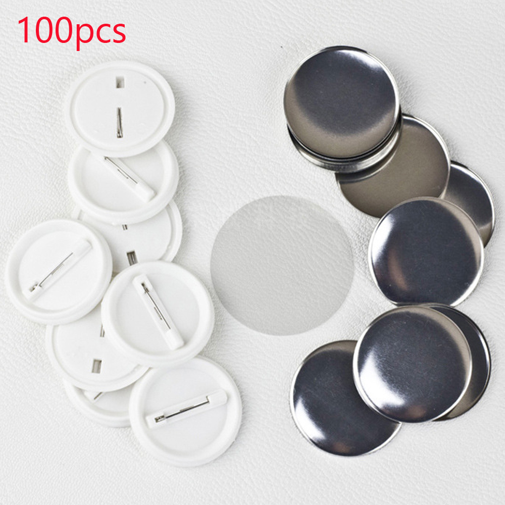 100Pcs/set Plastic Blank Badge - Button Badge Blank 리뷰 및 가격