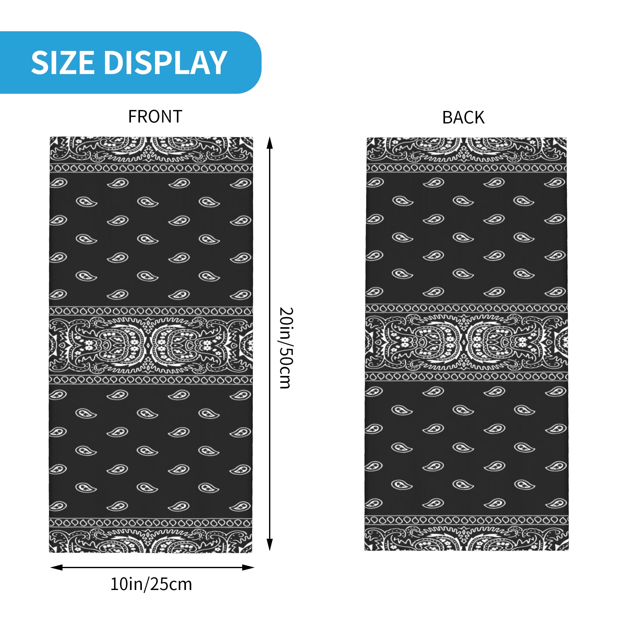 Custom Black and White Bandana - Bandana Blank White 리뷰 및 가격