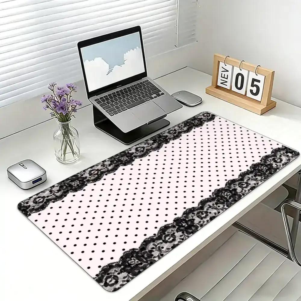 Coquette Polka Dot Lace Extend - Mouse Pad Blank Sublimation 리뷰 및 가격