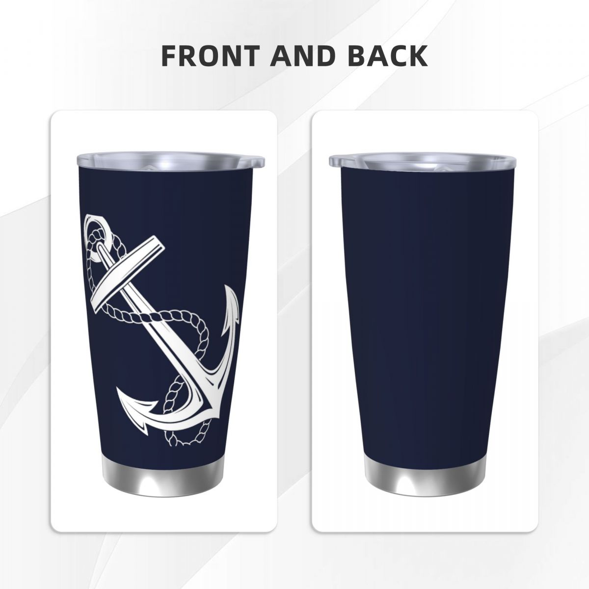 Anchor Nautical White & Navy S - Tumbler 20Oz White 리뷰 및 가격