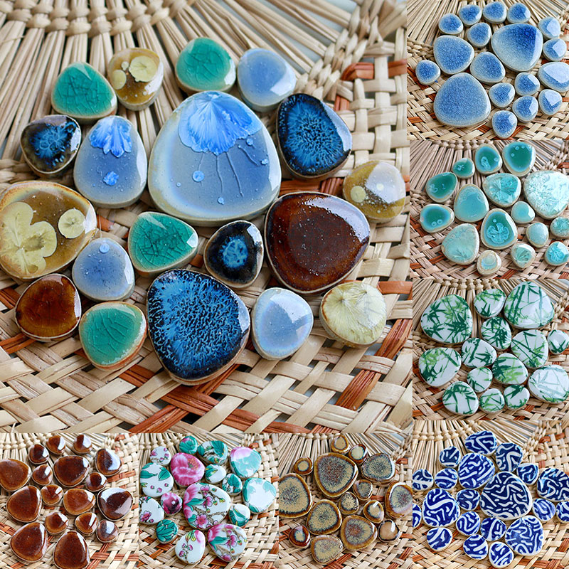 100g DIY Ceramic Mosaic Tiles  - Ceramic Tile Blank 리뷰 및 가격