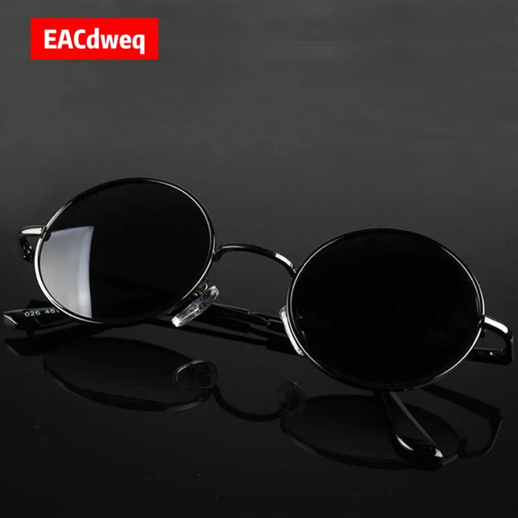 Retro Vintage Round Sunglasses - Metal Photo Panel 리뷰 및 가격